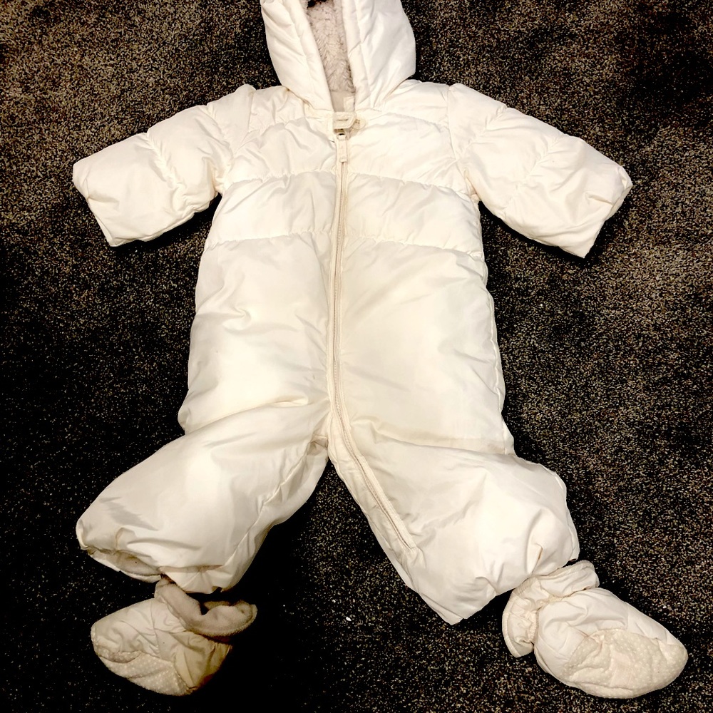 Baby Gap one zip onesie puffer.  12-18 months